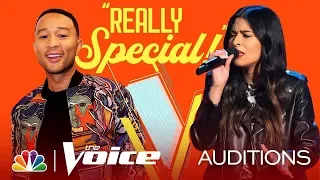 Destiny Rayne sing "To Make You Feel My Love" on The Blind Auditions of The Voice 2019