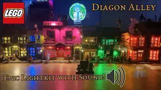 Epic Lego Diagon Alley Lightkit with Sound!! Review + Discount Code!