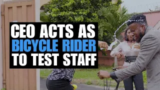 Ceo Acts As Bicycle Rider To Test Staff | Moci Studios