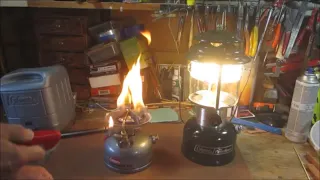 Let's fire up my Coleman 533 stove and my 290 700 lantern!