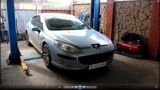 Оборвало трос кулисы замена двух тросов кулисы на Peugeot 407 1,8 Пежо 407 2005 года