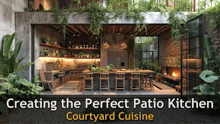 Embracing Rustic Elegance: Wooden Kitchen in Patio Paradise