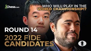 2022 FIDE Candidates | Hikaru vs. Ding: One Game To Become World Champion Challenger? | RD14/14
