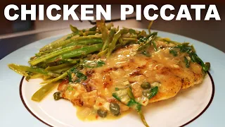 Chicken piccata | asparagus 'noodles'