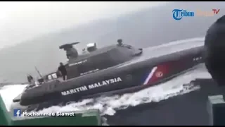 Kapal Patroli Malaysia Teror Kapal Indonesia Yang Menangkap Kapal Nelayan Malaysia