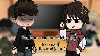 Fandoms react to Each other/ Teen wolf(part 1)