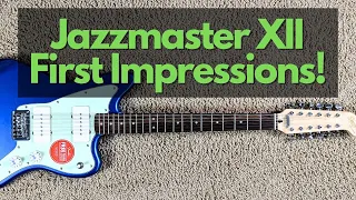 FIRST IMPRESSIONS: Squier Paranormal Jazzmaster XII unboxing & demo #guitarunboxing