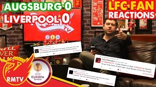 LFC Fan Reactions | Augsburg 0 - 0 Liverpool | Uncensored Match Reaction