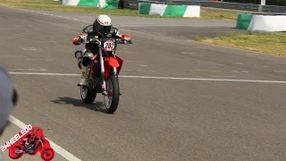 Aprilia SXV550 supermoto on big track Mettet -- Insta 360