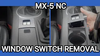 Maxda MX-5 NC - Window Switch Removal