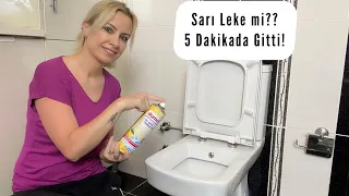 Tuvalet Temizliği! | Sarı Lekeleri Hemen Yok Edin! | Klozet Temizliği!