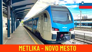 Cab Ride Metlika - Novo mesto (Slovenian Railways) - train drivers view in 4K