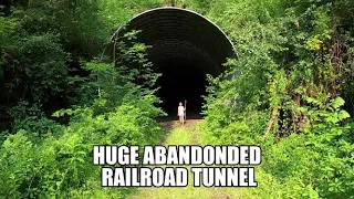 HUGE ABANDONED RAILROAD TUNNEL LOST IN THE WOODS