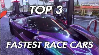 TOP 3 FASTEST RACE CARS!! (NFS HEAT) *#1 RSR KILLER*