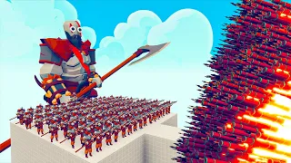 100x KRATOS + 1x GIANT KRATOS vs EVERY GODS - Totally Accurate Battle Simulator TABS