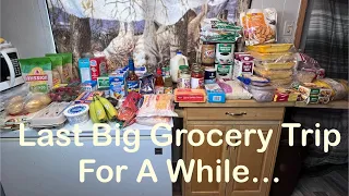 Last Big Grocery Haul For A While…Time to stretch meals? #mobilehome #frugalliving #groceryhaul