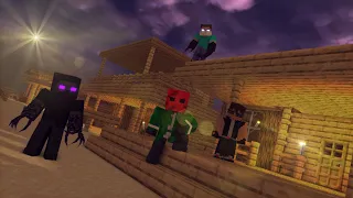 "Born a Rockstar" - A Minecraft Music Video Herobrine vs Оньи and Сëм