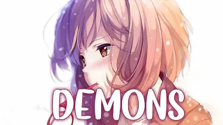 ◣Nightcore◢ Imagine Dragons - Demons ( cover by J.Fla ) (Lyrics)