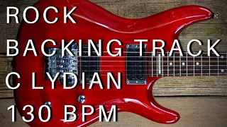 Rock Guitar Backing Track | C Lydian (130 Bpm)