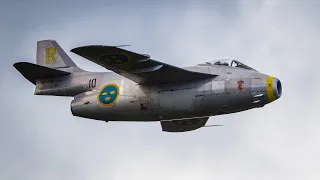 Saab J29 Tunnan at Telemark Airshow 2019