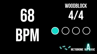 Metronome 68 BPM 4/4 - Woodblock