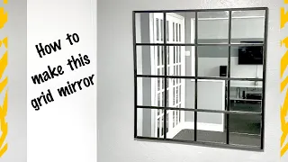 DIY Grid Mirror! Quick & Easy Project