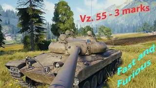 Vz 55 - 3 mark! Tốc Độ + Chuẩn Xác + Fam dames Tốt = Hoàn Hảo |  World of Tanks