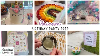Unicorn Birthday Party Prep | AUBREY TURNED 5