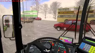 OMSI The Bus Simulator - Line 92 Winter Ticket Selling Gameplay HD