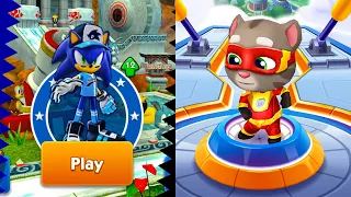 Sonic Dash Slugger Sonic vs Talking Tom Hero Dash Tom | Nubi Gameplay