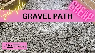 How to Make a Gravel Path / The Easiest and Cheapest Way