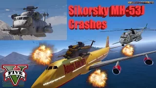 GTA V: NaturalVision Remastered Sikorsky MH-53J Pave Low III Helicopter Best Crash Compilation