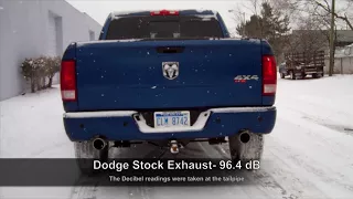 Sound Comparison Clips for the B2 Fabrication 2009 - 2018 Ram Truck Exhaust Systems w/ Decibel Reads