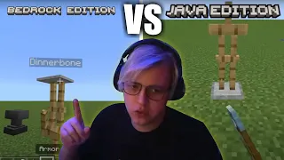 Пятёрка смотрит Minecraft Bedrock Edition VS Minecraft Java- Фуга TV