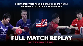 FULL MATCH | DE NUTTE Sarah / NI Xia Lian vs WANG Manyu / SUN Yingsha | WD SF | #ITTFWorlds2021