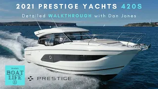 2021 Prestige Yachts 420S - WALKTHROUGH with Dan Jones