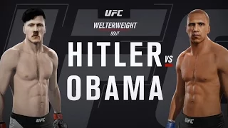 EA Sports UFC 2 - ADOLF HITLER vs BARACK OBAMA | Gameplay (HD) [1080p60FPS]