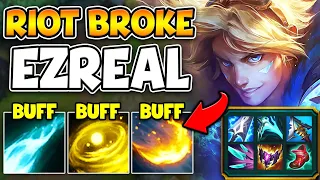 RIOT JUST OVER BUFFED EZREAL AND HE'S 100% BROKEN NOW! (INSANE DAMAGE BUFFS)