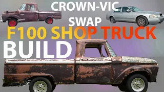 Cheap F100/Crown Vic Swap| Shop Truck Build | Part 3 (Tear Down Begins)