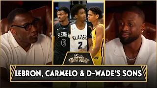 Dwyane Wade on LeBron James & Carmelo Anthony's Sons Carrying Their Last Names In Basketball