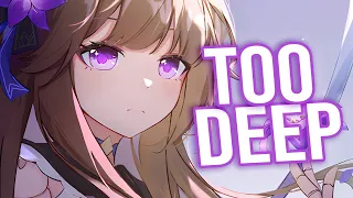 Nightcore - Too Deep - SICKOTOY x Eva Timush - (Lyrics)