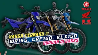 Harga terbaru motor trail KLX, CRF dan WR 155