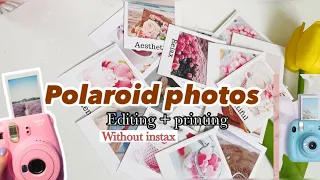 How to make Polaroid pictures || polaroid making tutorial without instax || Shaziya.in_