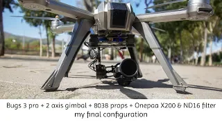 Bugs 3 pro + 2 Axis Gimbal + Onepaa X2000