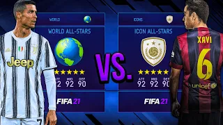 FIFA 21 Icons vs. FIFA 21 World - FIFA 21 Career Mode