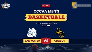 San Mateo vs Chabot College Men's Basketball LIVE 1/20/23