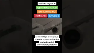 Adam Air Flight 574 Animation #rip