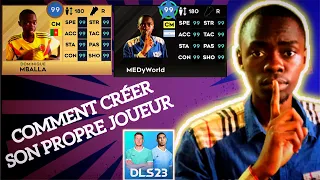 DLS 23 - Comment Créer son propre JOUEUR ? | create own player | Dream league soccer 2023 (DLS card)