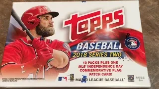 2018 TOPPS SERIES 2 BLASTER BOX PACK OPENING + DIAMOND PULL ON MLB THE SHOW 18 WITH TOPPS CODE