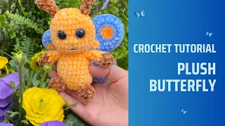 Create Cute Butterfly Plush Toy: Crochet Tutorial - Face